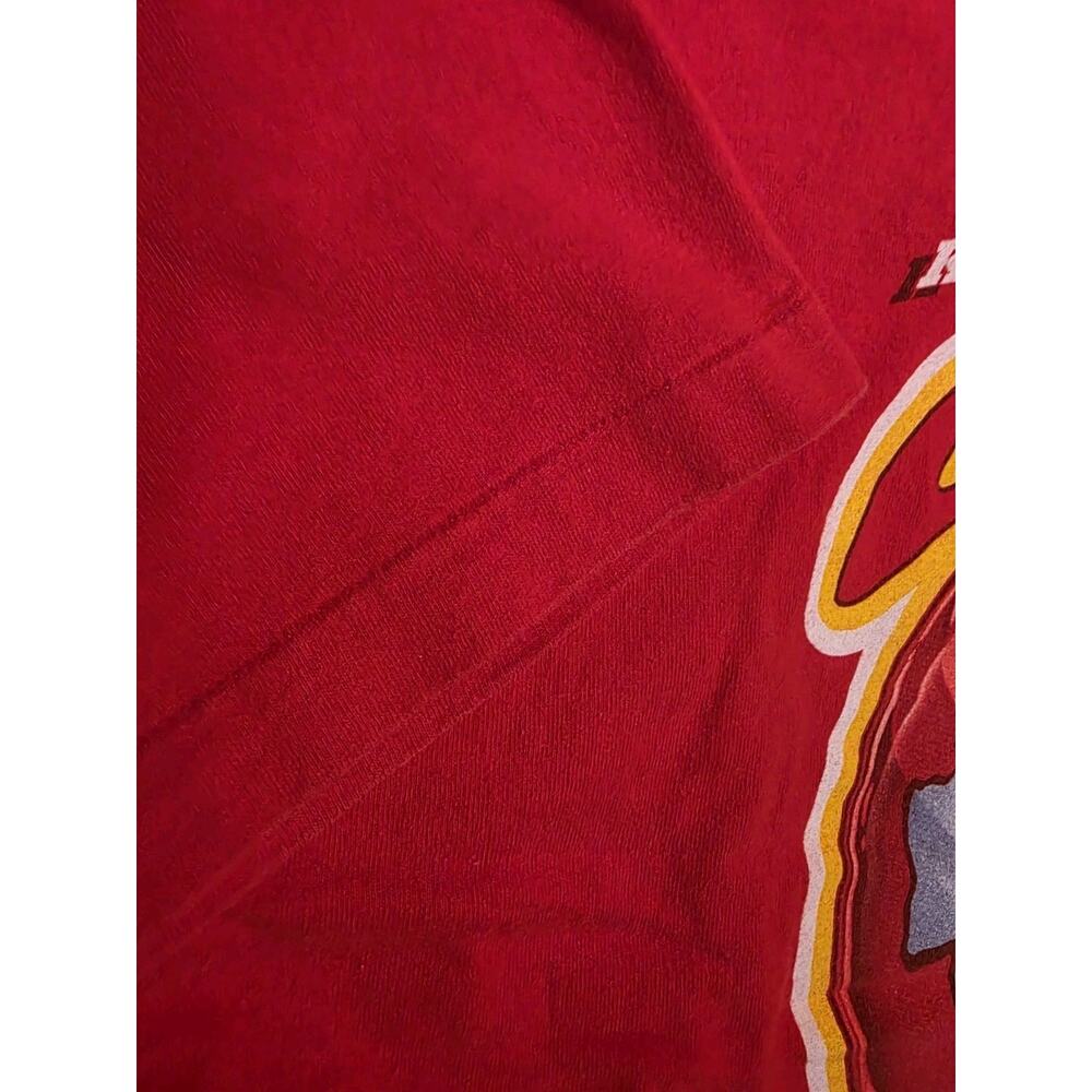 90s Vtg Kansas City Chiefs Pro Player Red Helmet T Shirt Size 2XL Single Stitch - Picture 3 of 7